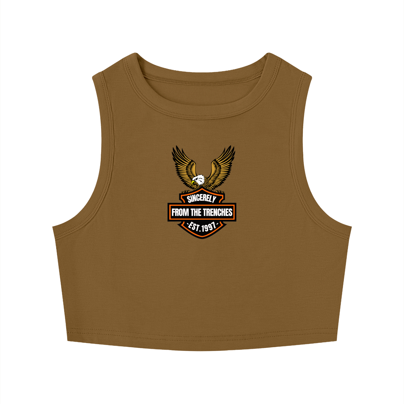 TRENCHES MOTOR CLUB WOMENS CROPPED TANK